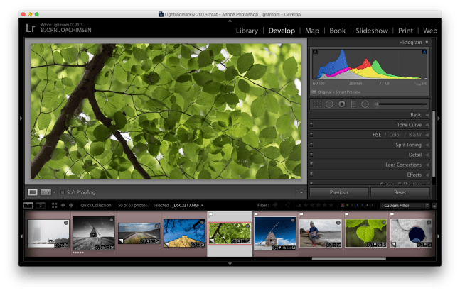 Kurs i Adobe Lightroom i Vestfold. ©Bjørn Joachimsen.