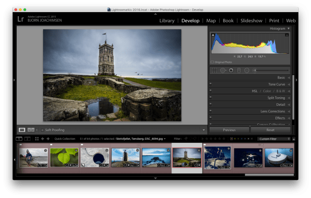 Kurs i Adobe Lightroom med fotograf Bjørn Joachimsen.