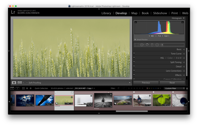 Kurs i Adobe Lightroom i Vestfold. ©Bjørn Joachimsen.