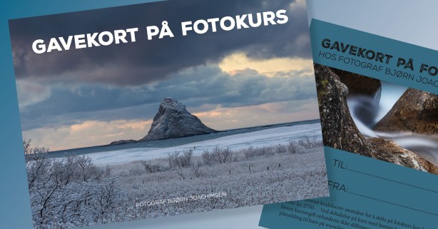 Gi et gavekort på fotokurs. ©Fotograf Bjørn Joachimsen.